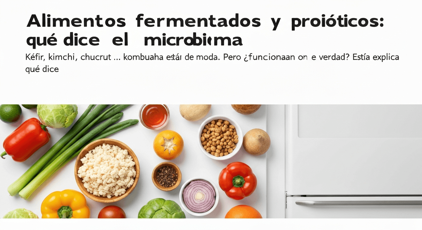 Alimentos fermentados y probióticos: qué dice la ciencia sobre el microbioma