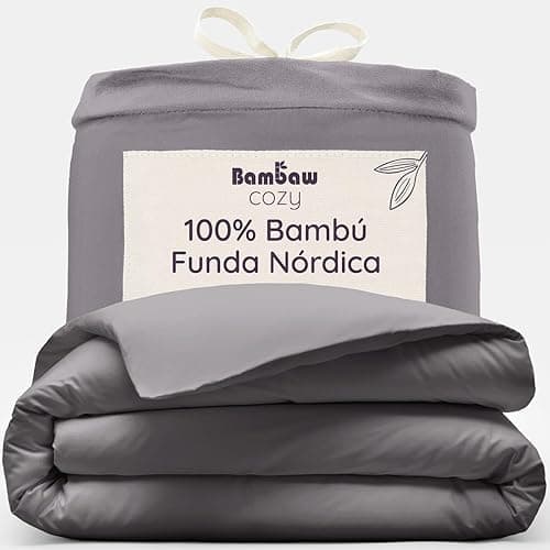 Funda nórdica de bambú 135x200 — termorreguladora, transpirable