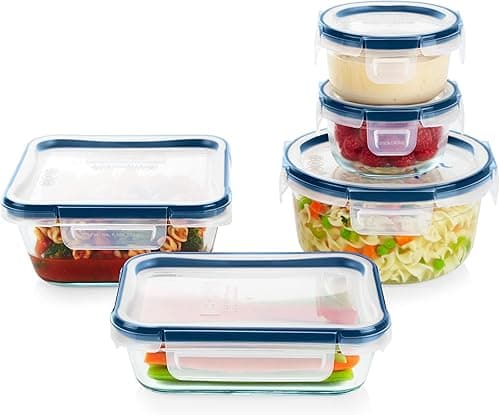 Set Tápers Herméticos de Cristal Pyrex — 18 piezas