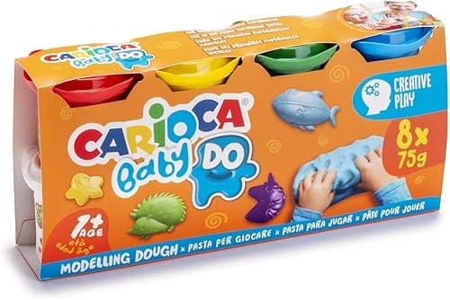 Carioca Baby DO — Plastilina Set 8 Colores para Niños desde 12 Meses