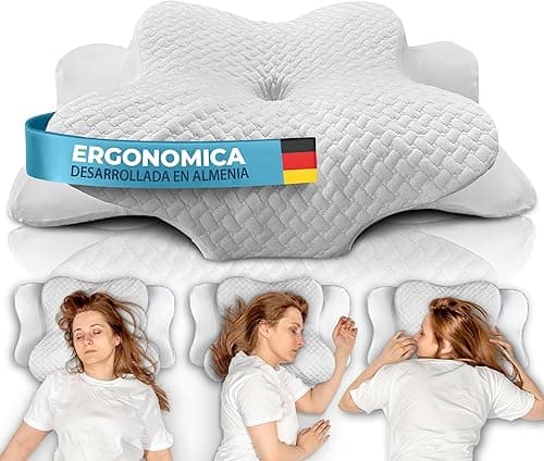Glückstoff® — Almohada Cervical Ergonómica Memory Foam para Todos los Tipos de Sueño