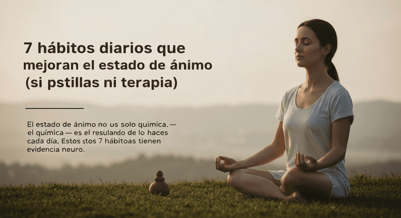 7 hábitos diarios que mejoran el estado de ánimo (sin pastillas ni terapia)