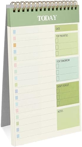 Bloc de notas para planificación diaria — método 1-3-5