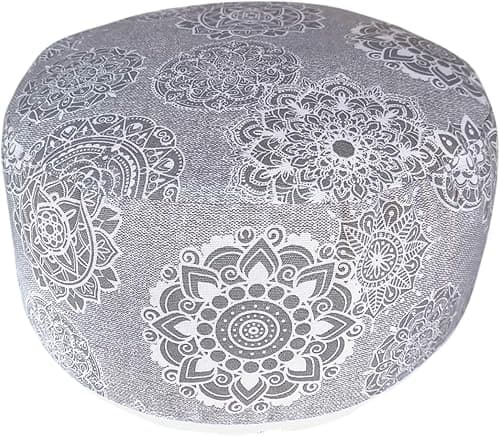 Cojín de meditación zafu con relleno de trigo sarraceno — altura regulable