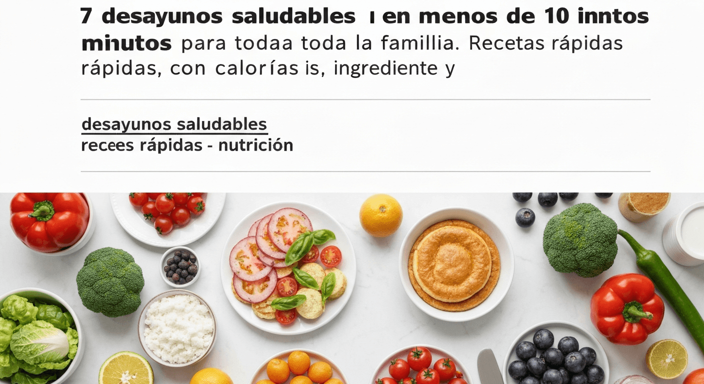 7 desayunos saludables en menos de 10 minutos (con calorías y recetas)