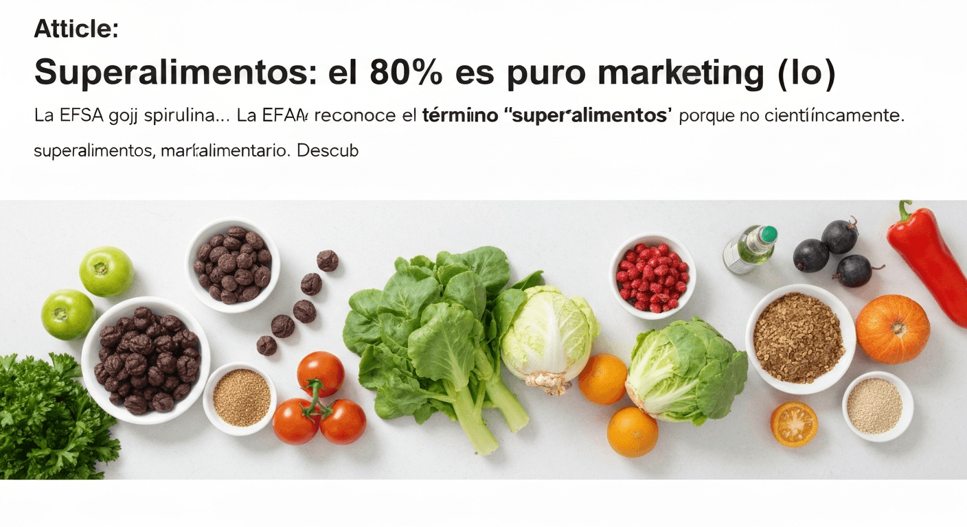 Superalimentos: el 80% es puro marketing (lo que dice la ciencia)