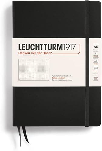 Leuchtturm1917 — Cuaderno A5 Puntos Dotted Negro